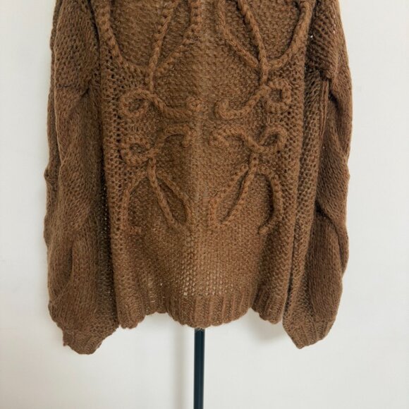 NWOT! Loewe Anagram Open-knit Mohair-blend Cardigan - Picture 13 of 14